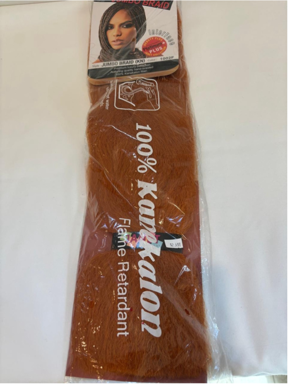 Janet Collection Women's Jumbo Braid Hair Extensions One Size Orange #C168